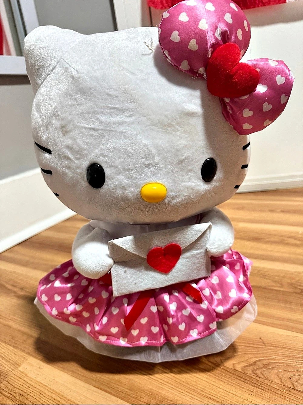 Sanrio Pink & White Plush Toy